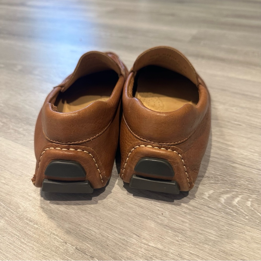 Nordstrom Brown Leather Slip-On Loafers - Picture 3 of 6